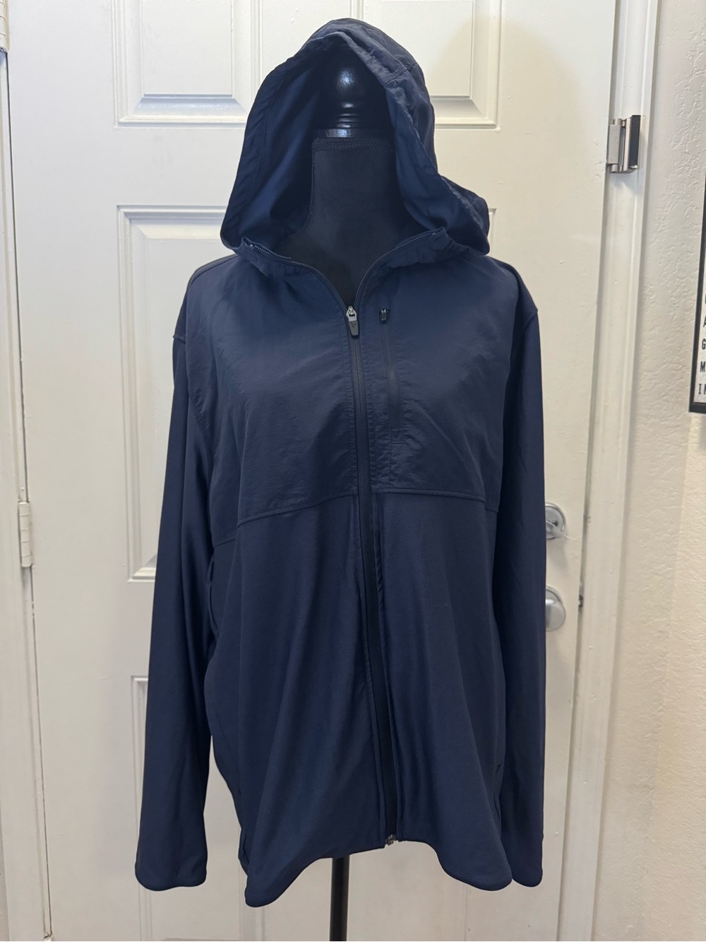 Old Navy Dark Navy Hooded Utility Jacket 0126